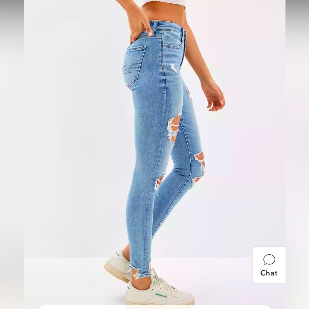 American Eagle Ripped High Waisted Jeggings